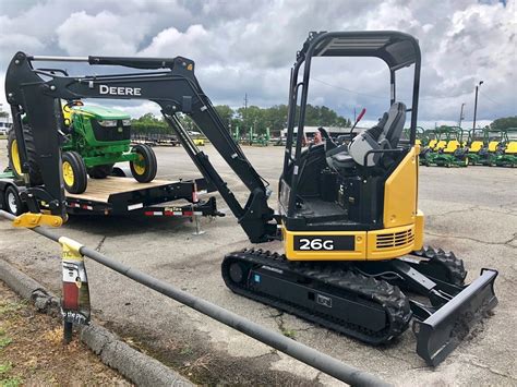 26g mini excavator|2022 john deere 26g.